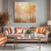 Štrukturovaný obraz Zlatý pokoj nad hladinou - PREMIUM ART | rôzne rozmery | rôzne rozmery